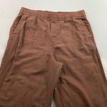 Old Navy Maplewood Brown Linen Blend Wide Leg Lounge Pant L Photo 1