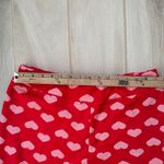 Serra  Red and Pick Heart Fleece Lined Leggings Photo 5
