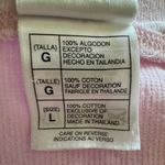 Disney Vintage  Tinker Bell Waffle‎ Knit Henley Pink Tee L Photo 3