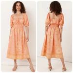 💕SPELL & THE GYPSY💕 Sloan Soiree Dress ~ Peach Floral Print Medium M NWT Pink Photo 9