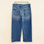 Mother Denim The Dodger Ankle High Rise Wide Leg Cropped Jeans Blue Plus Size 33 Photo 11