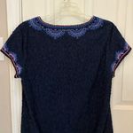 Vineyard Vines Women’s Starfish Jacquard Short Sleeve Tunic Dress on Navy Photo 7