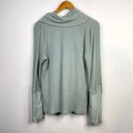 Sundance Everyday Compliments Thermal Knit Crochet Cowl Top Long Sleeve Shirt L Green Size undefined Photo 6
