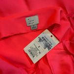 A New Day  Women Small Pink Satin Slip Dress Spaghetti Straps Asymmetrical Dress Photo 8