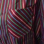 Vintage 70s 80s purple striped shirt secretary dress multi sizes Size L Photo 6