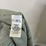 Bella Dahl  Women's Waist Tie Silky Pleated Trouser Moss Green Size S Photo 5