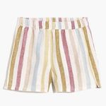 Madewell x LAUDE the Label Everyday Shorts in Painter Stripe Linen Size Small Photo 0