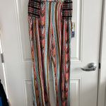 REWASH NWT  Women’s Boho Amber Geo Printed Smocked Waist Pants - Size Small Photo 3