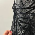 Victoria's Secret Victoria’s Secret Black Lace Babydoll Slip Top Sz S Y2K Coquette Lingerie Photo 5
