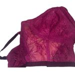 Free People  Intimates womens size XS purple Lace Bralette plum mesh bra​​ Photo 3