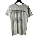 Urban Outfitters Color Flag Guard Humor T Shirt Vintage Y2K Small S Gray Graphic Tee Photo 1