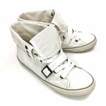ALDO  Offwhite Leather Flipdown Fashion Sneakers Women’s Size 8 Photo 0