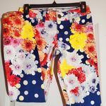 True Freedom Polka Dot Floral Colorful Jeans 1 Size 27 Photo 0