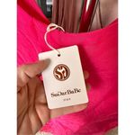 Sugar Babe NWT Hot Pink Sheer Blouse Short Sleeve Women’s Size Small Photo 2