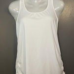 Gaiam  Shirt Womens Medium White Racerback Yoga Tank Top Activewear Athletic Photo 0