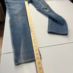 Bebe  Heartbreak Skinny Jeans Womens 27 Blue Denim Cotton Stretch Logo Distressed Photo 13