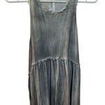 POL  Women's Sleeveless Babydoll Dress Blue Crochet Detail Size Standard S Photo 0