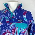 Patagonia  Synchilla Moon Owl Harvest Blue Moon Pullover Snap-T Fleece Jacket S Photo 2