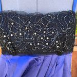 BCBGMAXAZRIA Blue Silk Baby Doll Dress size 10 Photo 5