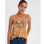 American Eagle ✨HP✨ Embroidered Lace Up Tank✨ Photo 4
