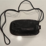 Brighton VTG Black & Brown Leather Mini Crossbody Pouch Sunglasses/Glasses Case Photo 9