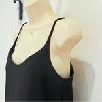 Smock Mohawk General Store Shift Midi Dress Black Size 2 Ruffle Hem Minimalist Photo 3