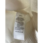 Madewell  Antique Cream‎ Crepe Square-Neck Long Puff-Sleeve Blouse Size XS Photo 3