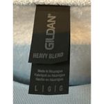 Gildan  Heavy Blend Bow Embroidered Sweatshirt Light Blue G Photo 2