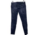 R13  Black Marble Moto Skinny Jeans With Zipper Size 26 Photo 1