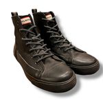 Hunter  Unisex Target Dipped Canvas High-Top Lace Sneakers Black/Black Size M6/W8 Photo 1