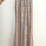 Adrianna Papell  Sequined Open-Back Halter Dress Photo 6