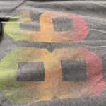 PINK - Victoria's Secret VTG PINK Y2K Rainbow 86 Heather Gray Zip Hoodie Sweater Medium Photo 5