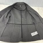 Quince  Dark Gray Blazer Notch Collar Long Sleeve Hook and Eye Work Size S Photo 5