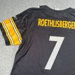 Reebok Ben Roethlisberger XL Top #7 NFL Pittsburgh Steelers Jersey Black Photo 15