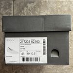 Ecco  Felicia Gravel Leather Wedge Heel Shoes, Size EU 41 | US 10-10.5 New in Box Photo 11