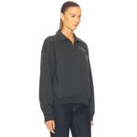 Sporty & Rich Sport Quarter Zip Sweater in Faded Black & Cream Small New Womens Photo 2