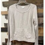 Barefoot Dreams  cozy chic Lite sweater kangaroo front pocket cream ivory sz XL Photo 1