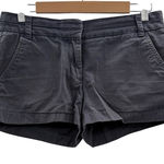 J.Crew Chino Broken-In 100% Cotton Gray Mid Rise Shorts Sz 4 Photo 0