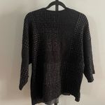 J Jill Pure Jill Oversized Boxy Textured Black Sweater Top Size Small Photo 1