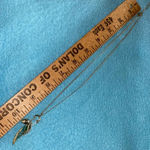 SKULL charm with red stone eyes on a wing charm holder adjustable chain necklace Blue Photo 4