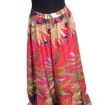 Rachel Zoe Maxi Skirt Full floral Tropical Vaca Cruise Summer Large L Bright Photo 0
