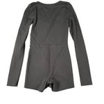Aritzia Wilifred Free 2XS Black Kaz Romper Scoop Neck Long Sleeve Soft Pull On Photo 7