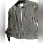 Catherine Malandrino  Runway Style Moto Jacket Blazer‎ Size XXL Grey Photo 3