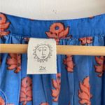 Printfresh  Blue and Orange Floral Mini Dress Photo 1