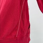 American Eagle Outfitters red zip up Hoodie lightweight L fitted casual active Photo 9