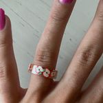 Urban Outfitters NWT chunky resin apple slice clear ring Photo 2