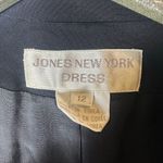 Jones New York  Black Cropped Blazer with Shoulder Pads Photo 3