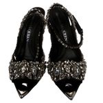 Alexander McQueen  Punk Swarovski Crystal Embellished Ankle Strap Sandals Heels Photo 2