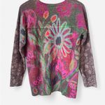Natural Life  Cashmere-Like Pullover Sweater in Mauve Folk Flower Size XS Photo 6