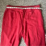 Zella  Coral Red Pink COTTON BLEND WOMEN Medium SWEAT PANTS Jogger Drawstring Photo 1